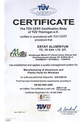 Сертификат соответствия на продукцию Aaly